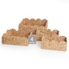 RGI Home Scalloped Edge Baskets, Water Hyacinth, Set of 4