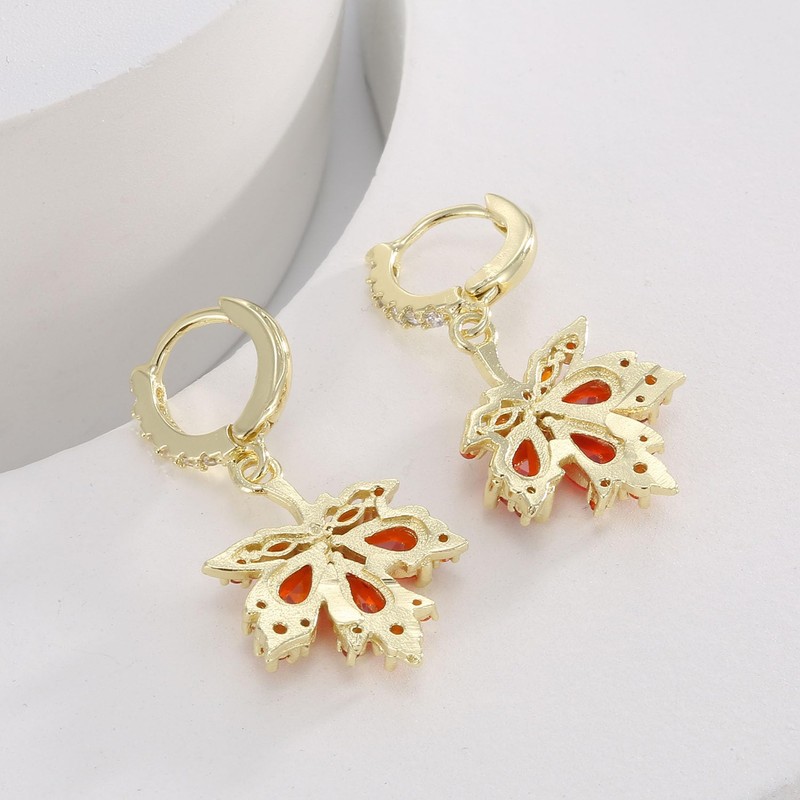 Thanksgiving Fall Earrings Accessories for Women Maple Leaf Fall Earrings