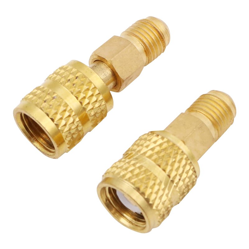 WANGCL R410a Adaptor VAU-20B (1/4SAE to 5/16SAE) Connection Adapter for