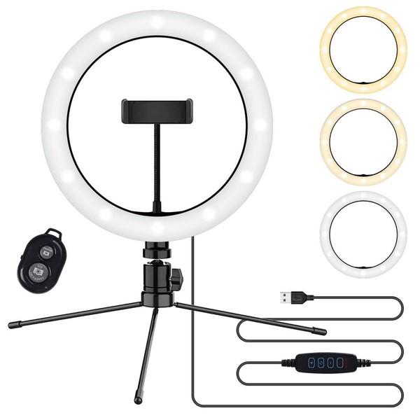Bright Selfie Ring Tri-Color Light Compatible with Your LG K450