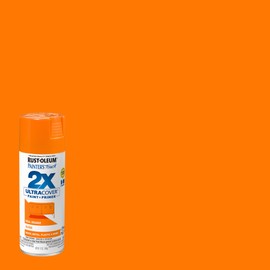 Rust-Oleum 334043 Painter's Touch 2X Ultra Cover Spray Paint, 12 oz, Gloss Real Orange