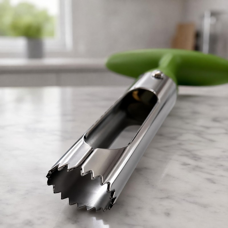 Onion Holder Apple Corer 2Pc Stainless Steel Kitchen Prep Tool