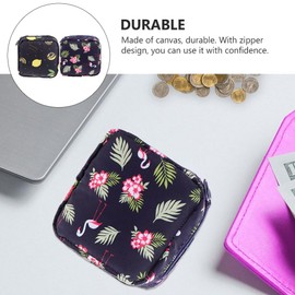 Sanitary Napkin Storage Bags 4 Pack - Period Bag with Zip for Sanitary Napkins First Period Gifts for Girls Collection Bag for Teenage Girls