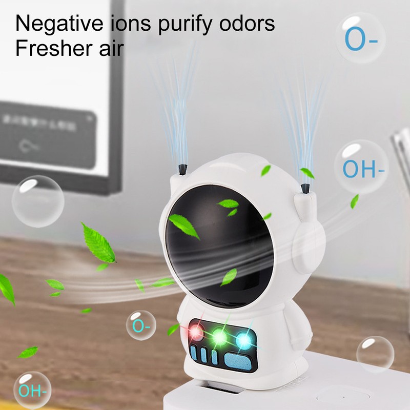 Air Purifier White Spaceman Shape Air Purification Negative Ion Purifier
