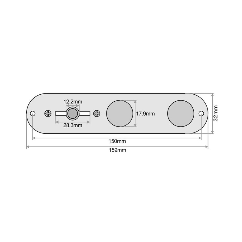 Alnicov Prewired Tele Control Plate Fully Loaded Pre-Wired 3-Way Control