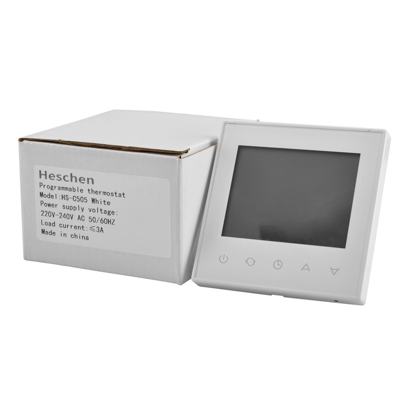 Heschen Digital Underfloor Heating Thermostat, HS-C505, 230VAC 3Amp, Underfloor Heating