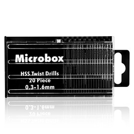 Lotsdonxia 20PCS High-Speed Steel Micro Drill Bit Set – Precision Twist Bits for Dremel Tools, Wood, Plastic and Soft Metal Drilling