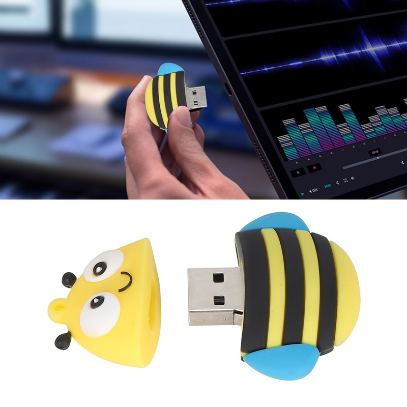 USB Flash Drive Optional Storage Bee Shape USB Memory Stick