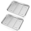 P&P CHEF 10.4 + 9 Inch Toaster Oven Pans with