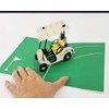 Golf Cart 3D Pop Up Greeting Card - Retirement, Happy