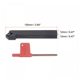 sourcing map CNC Lathe Holder 45° SSSCR1212H09 1/2 Inch 42Cr Carbide Lathe Tool for Turning