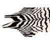 (Zebra-3.6x2.3 Ft) - MustHome cute faux Zebra Print Rug 1.1m