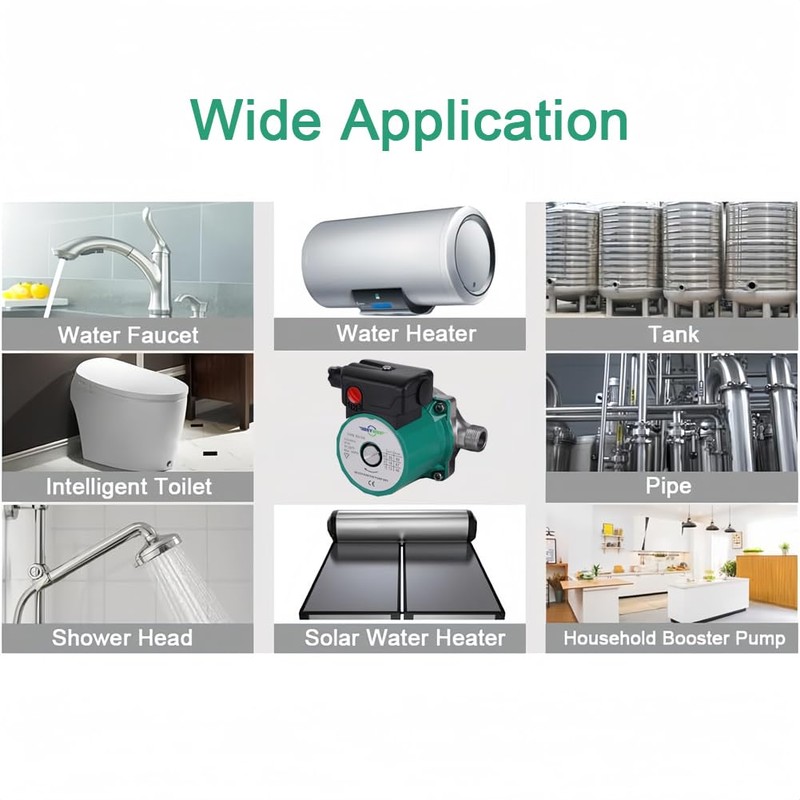 BOKYWOX 110-120V 3/4'',3-Speed Food Grade Domestic Circulation Pump Hot Water