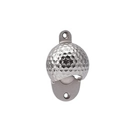 CGB Giftware | Silver Golf Ball Bottle Opener | Wall Mounted | Golfer | Man Cave Bar Accessory | Dapper Chap Range | GB05973