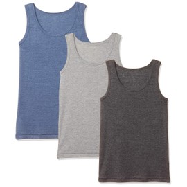 Gallow, 3-Piece Tank Top, Cotton Blend, Simple 3 Colors, Boys, multicolor