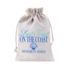 Bridal Drawstring Gift Bag for Beach Bachelorette Wedding Party Goody