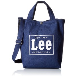 Lee 0425315 Navy Denim Shoulder Bag, Cotton Canvas (Canvas), 2-Way Tote, navy denim