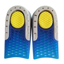 Bellcon Silicon Height Increase Insoles for Men and Women Invisible Shoe Lifts Inserts for Heel Pain Relieve and Shock Absorption Gel Heel Lifts Insoles Comfortable Heel Cushion Pads, 1.4"