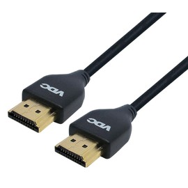 VDC High Speed HDMI Lead, Male to Male, Thin Ultra Flexible Cable, 1.5m Black