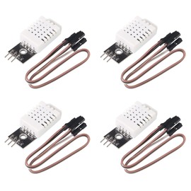 AITIAO 4Pcs DHT22/AM2302 Digital Temperature and Humidity Sensor Module Temp Humidity Gauge Monitor Sensor with Cable Replace SHT11 SHT15 for Raspberry Pi Electronic Practice DIY