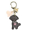 Happy Poodle KH Women's Key Chain, dark brown