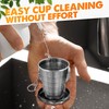 Collapsible Travel Cup with Lid 2.5Oz (75ml) - Leak-Proof Сollapsible