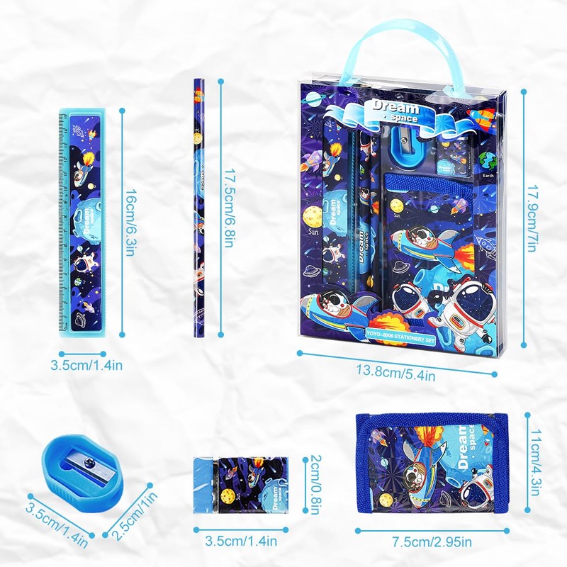 GLADFRESIT Explore the Galaxy with this Astronaut Stationery Set! Includes