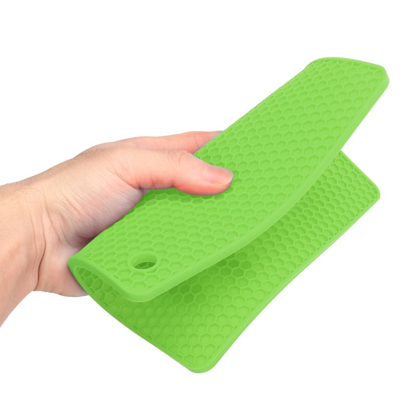 5Pcs Silicone Trivet Mat Square Round Honeycomb Hot Pad Non