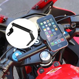 Motorcycle Clamp Bar & Multibar Holder for Honda CBR400R (2019-2023) CBR500R (2019-2023) (Black+Gray)