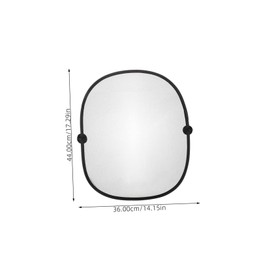 FELTECHELECTR Electric Car Black Mesh Side Window Sunshade 44x36cm Car Window Blinds Easy Suction Cup Fit