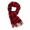 David & Young Softer Than Cashmere Buffalo Plaid Winter Scarf,