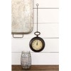 Park Hill Collection EAK80351 Pocket Watch Wall Clock, Small, Black,