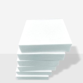 High Density White Firm Foam Upholstery Cushions for All type of Foam Cushioning Bench Stool window seat pads sofa Replacement Pet Bed dinning floor mat wheel chair (12" x 12" x 1")