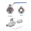 1 1/4in DN32 Thread Ball Valve 1000WOG Nominal Working Pressure