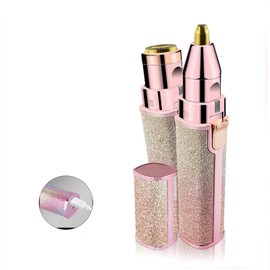 2 in 1 Women Facial Hair Remover USB Charging Electric Face Shaver Hair Trimmer Epilator for Eyebrows Body Hair Pink USB Charging
