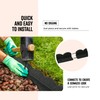 Playsafer L Shaped Flexible Rubber Scalloped Edger for Lawns Landscaping