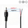 Jienk 4PCS 24AWG 1FT RCA Male to Speaker Wire Pigtail