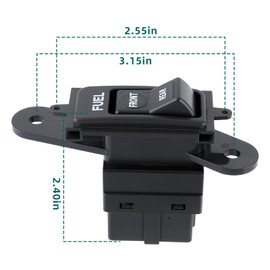 AUTOKAY Front Rear Diesel Engine Fuel Gas Tank Selector Switch Dash Mounted Fits for Ford F250 F350 1992-1997 | Replace# F2TZ-9A050-B, F2TZ9A050B