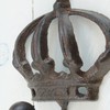Macosa SA80248 Wall Hook Crown Cast Iron Country House Style