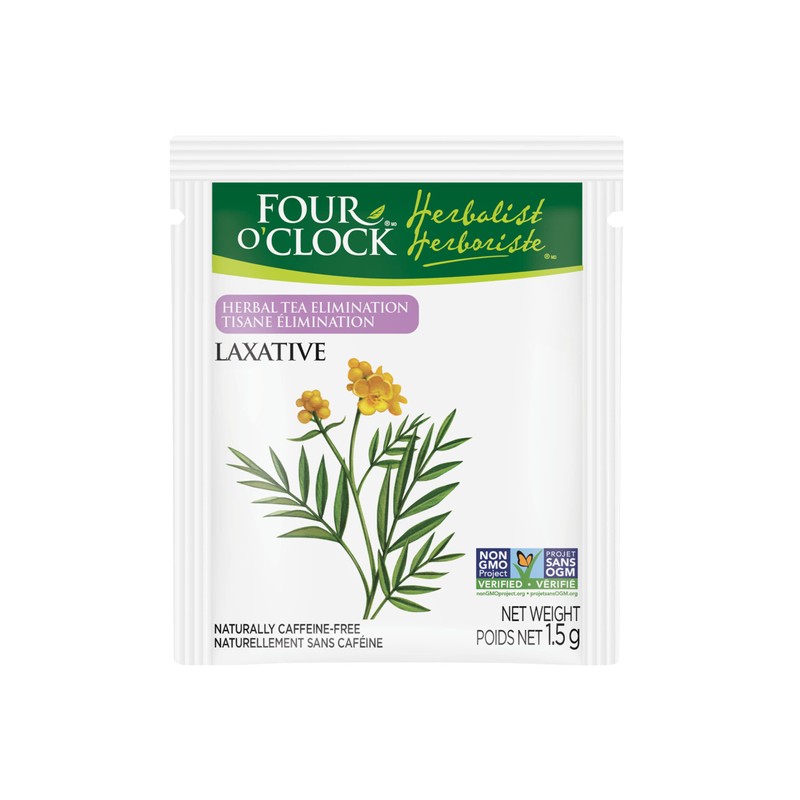 Four O'Clock Herbalist Elimination Laxative Herbal Tea, Non-Gmo, Kosher, Gluten-Free,