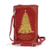 Charles Dickens A Christmas Carol Book Clutch Bag, Red