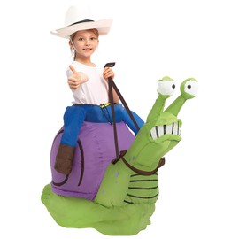 AirSuit® Inflatable Snail Costume for Children, Size 90 to 120 cm, Made of Very Durable Polyester, Comfortable to Wear, Includes Inflation System, Giant Animal, OriginalCup®