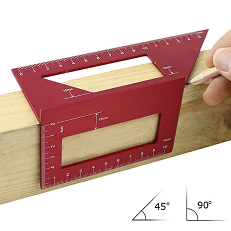 Aluminum Alloy Saddle Layout Square 3D Mitre Angle 45/90 Degree