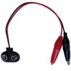 9V Battery Snap Connector to Dual Alligator Clips(Pack of 3)