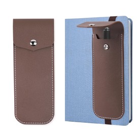 Haecsfl Adjustable Elastic Band Pen Holder for Notebooks, Pen Sleeve Pouch for Journals, Pencil Holder, Bible Planner Accessories, Cute Pencil Case(1-Brown)