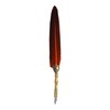 Feather Pen Exquisite Vintage Elegant Stainless Steel Smoothly Writing Wear