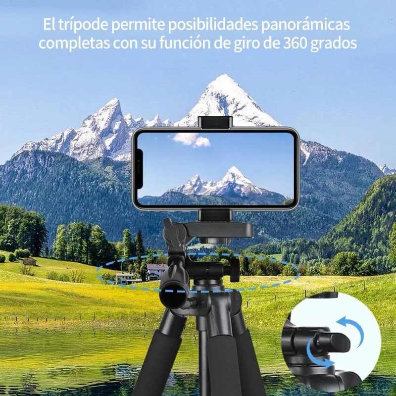 Trípode Para Celular/cámara 140cm Con Bluetooth Remoto