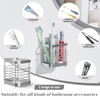 Toothbrush Holders for Bathroom - Sgokuno Stainless Steel Toothbrush Holder