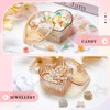 Tioncy 3 Pcs Large Body Powder Puff and Container Valentine's