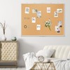 AMUSIGHT Double-Sided Large Cork Board, 48" x 36" Foldable Hanging